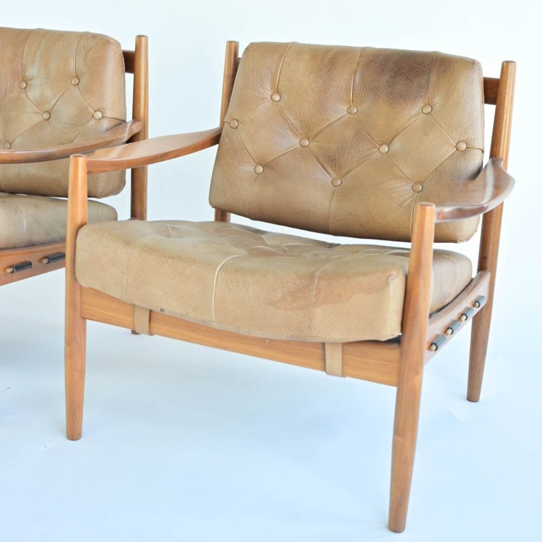 PAIR OF INGEMAR THILLMARK "LACKO" ARMCHAIRS
