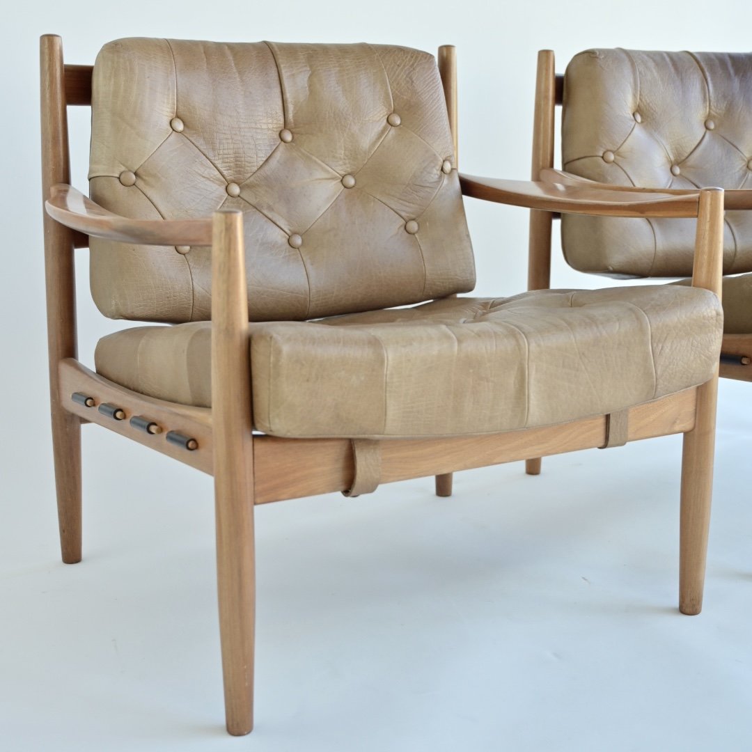 PAIR OF INGEMAR THILLMARK "LACKO" ARMCHAIRS