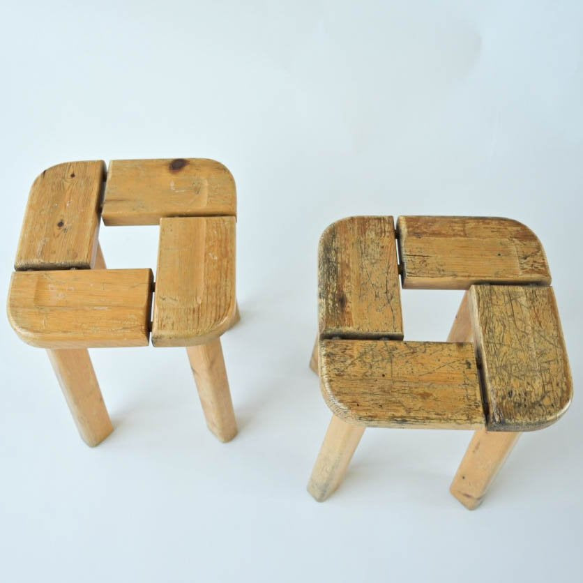 PAIR OF FINNISH STOOLS