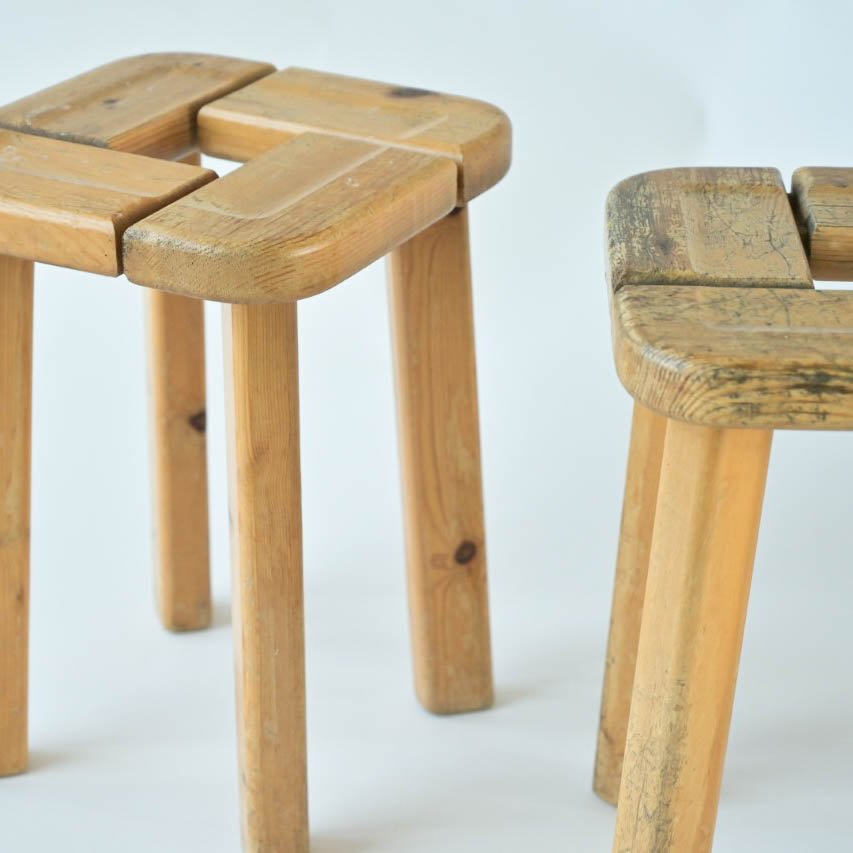 PAIR OF FINNISH STOOLS