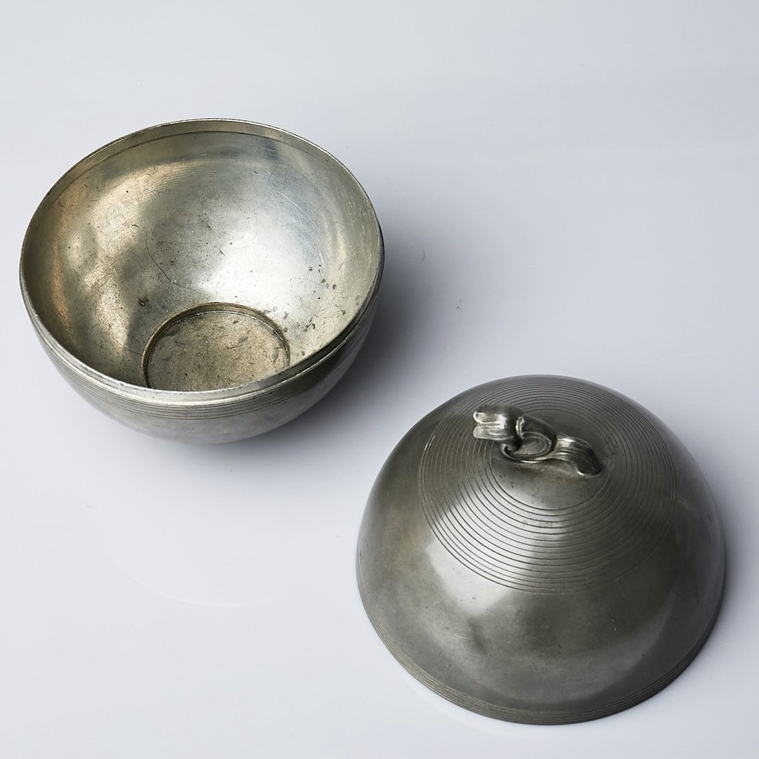 SYLVIA STAVE DECORATIVE PEWTER JAR