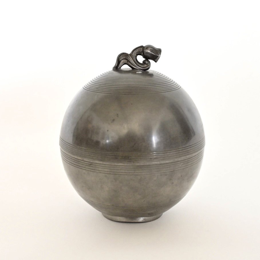 SYLVIA STAVE DECORATIVE PEWTER JAR
