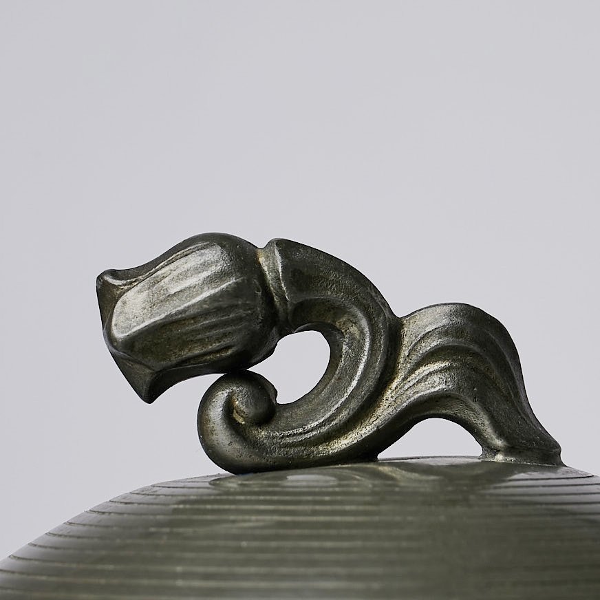 SYLVIA STAVE DECORATIVE PEWTER JAR