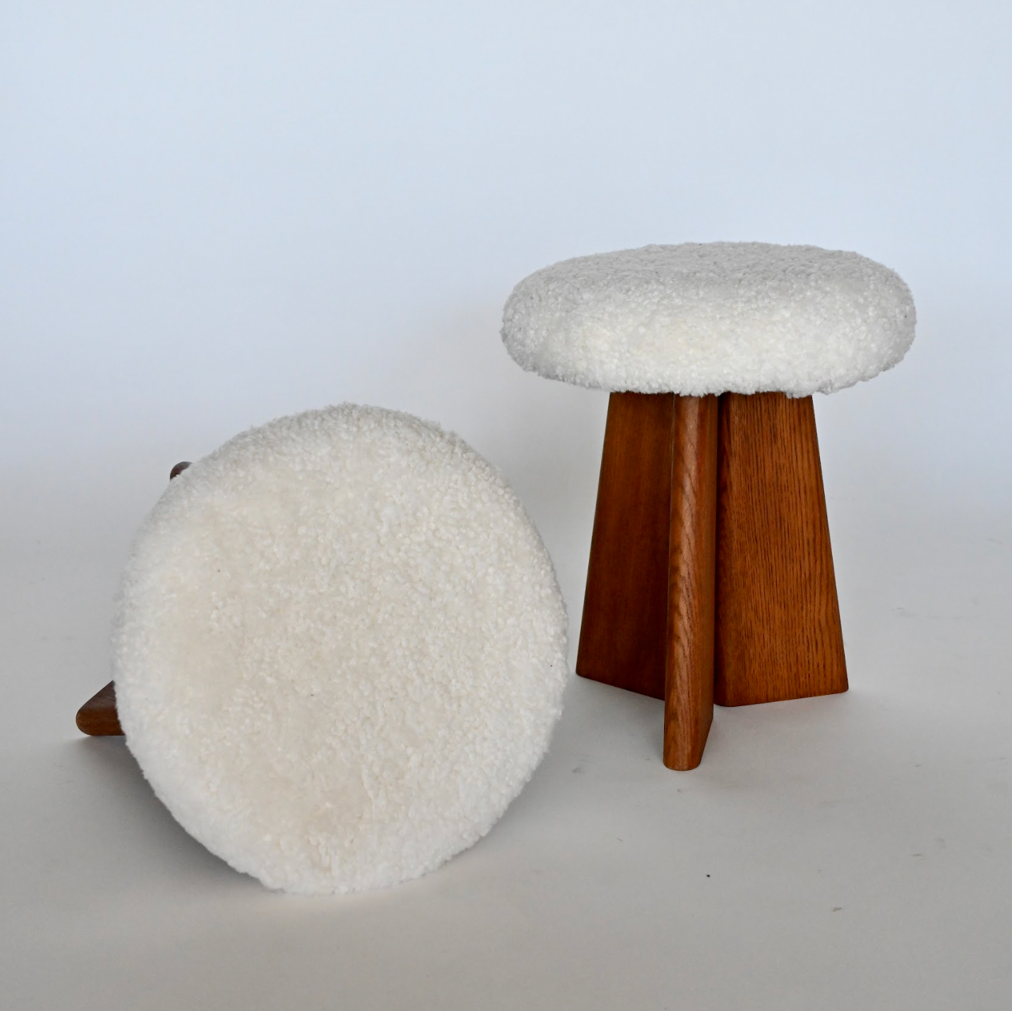 DANISH SHEEPSKIN STOOLS