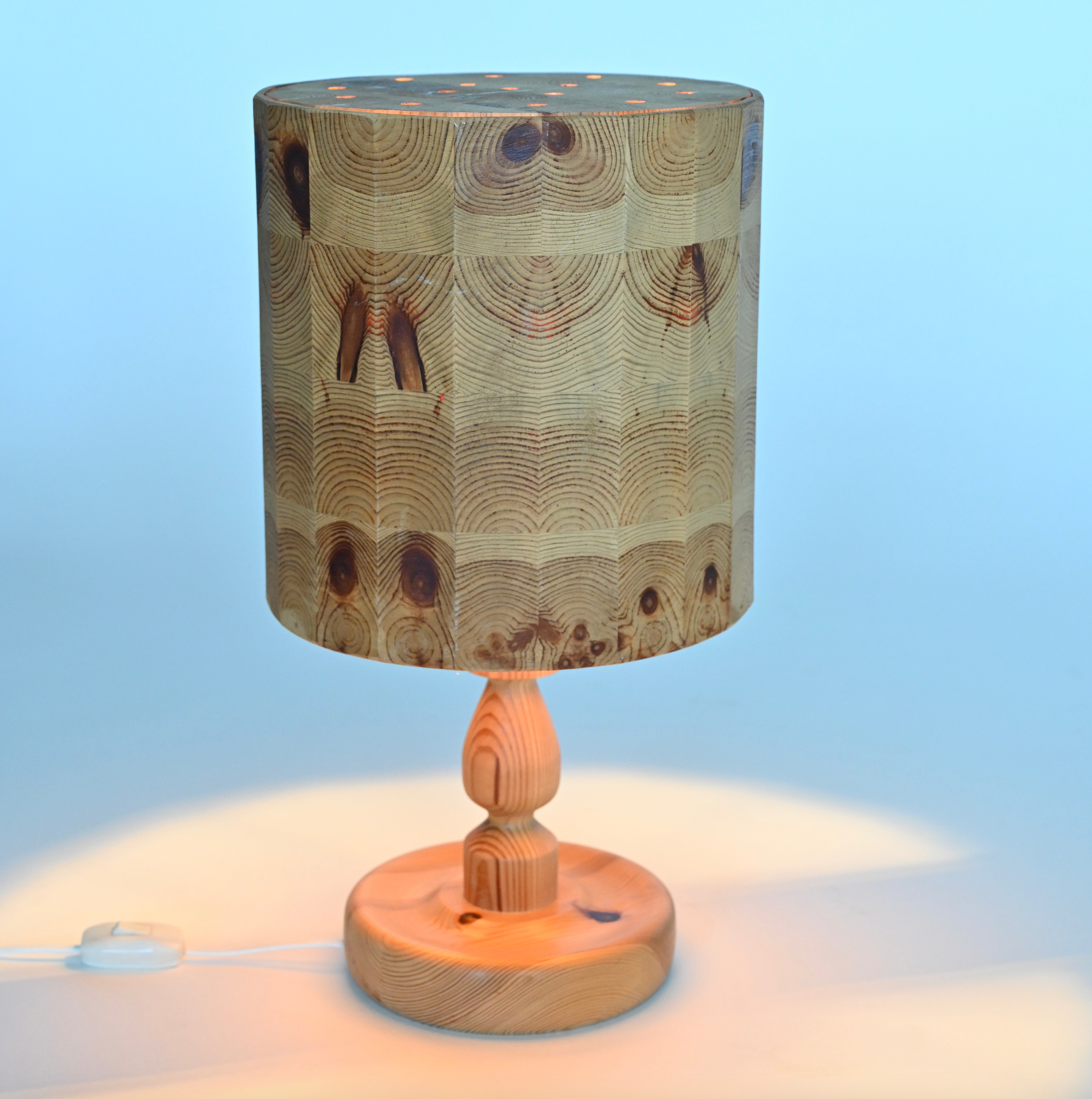 SWEDISH PINE TABLE LAMP