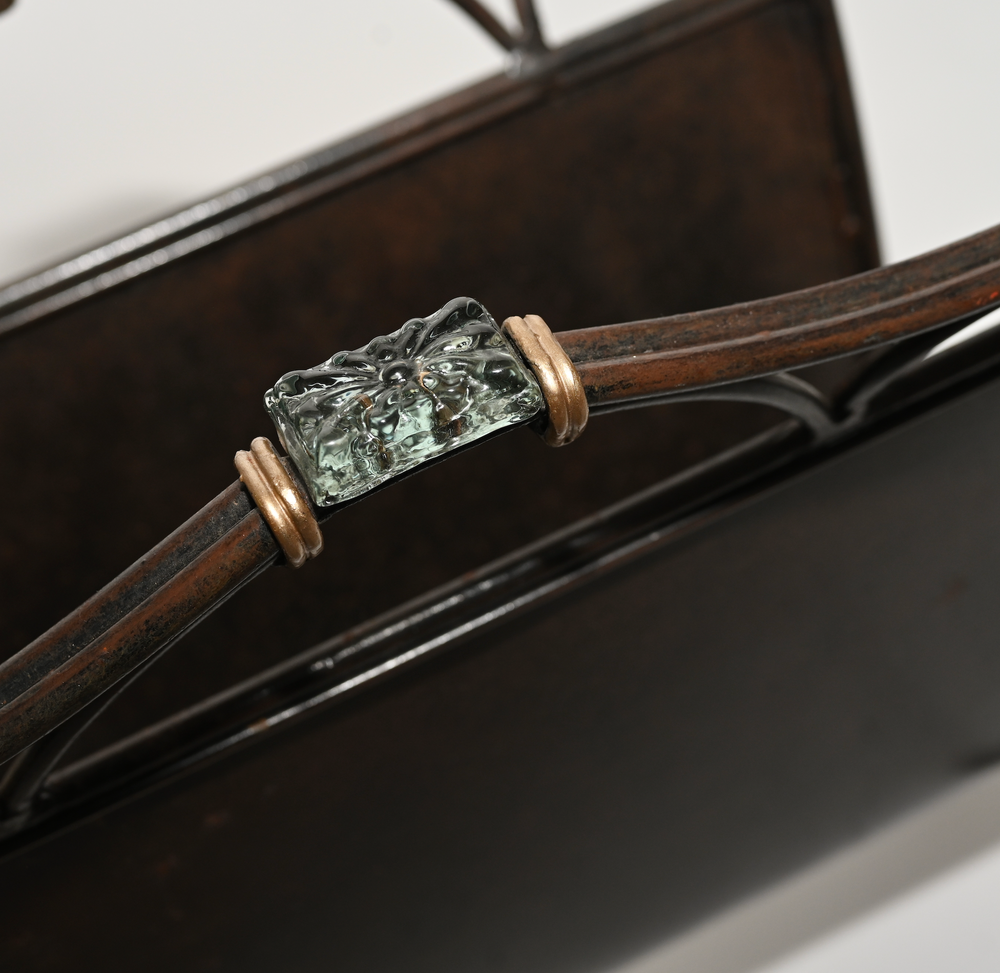 FRENCH ART DECO MAGAZINE HOLDER