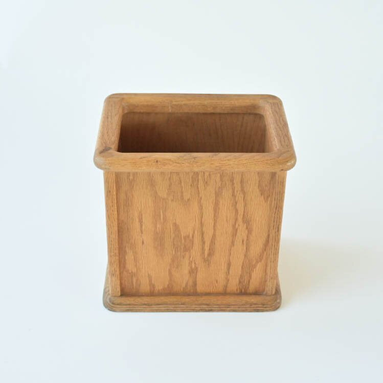 WOODEN PAPER BIN