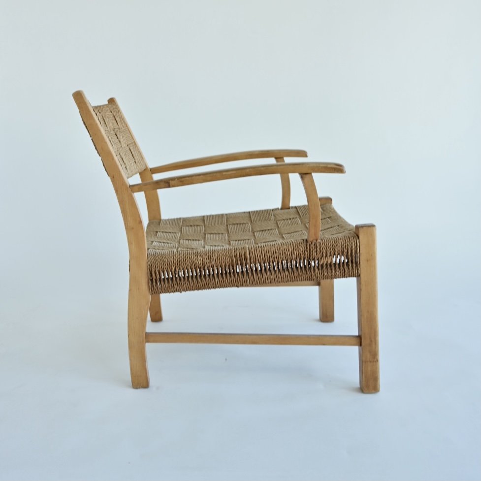 WOVEN ROPE ARMCHAIR