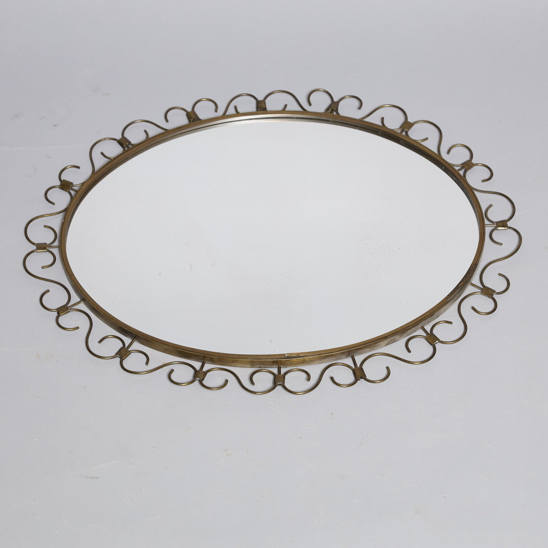 ART DECO BRASS MIRROR