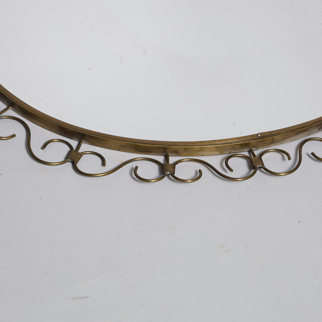 ART DECO BRASS MIRROR