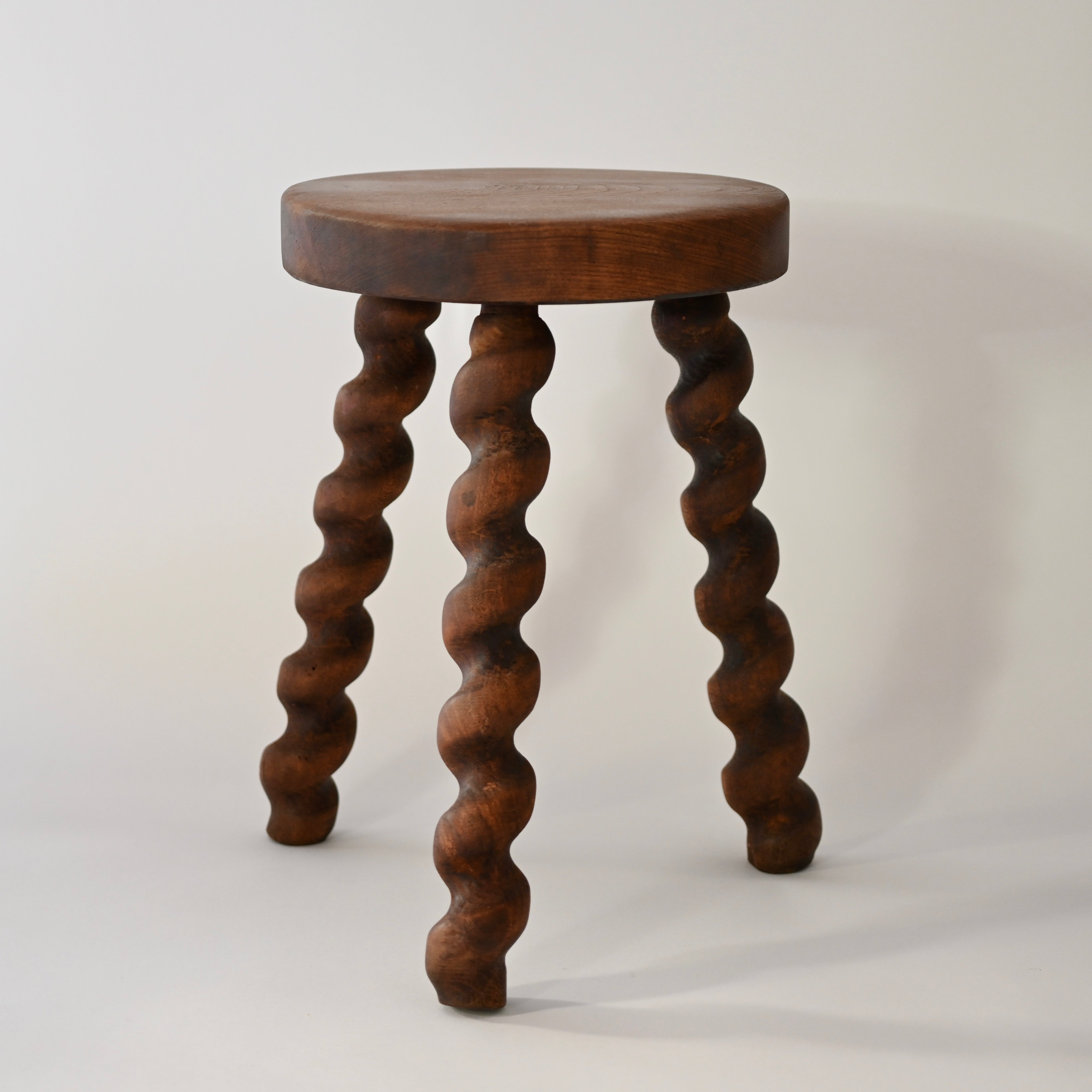 FRENCH TWISTED SIDE TABLE / STOOL