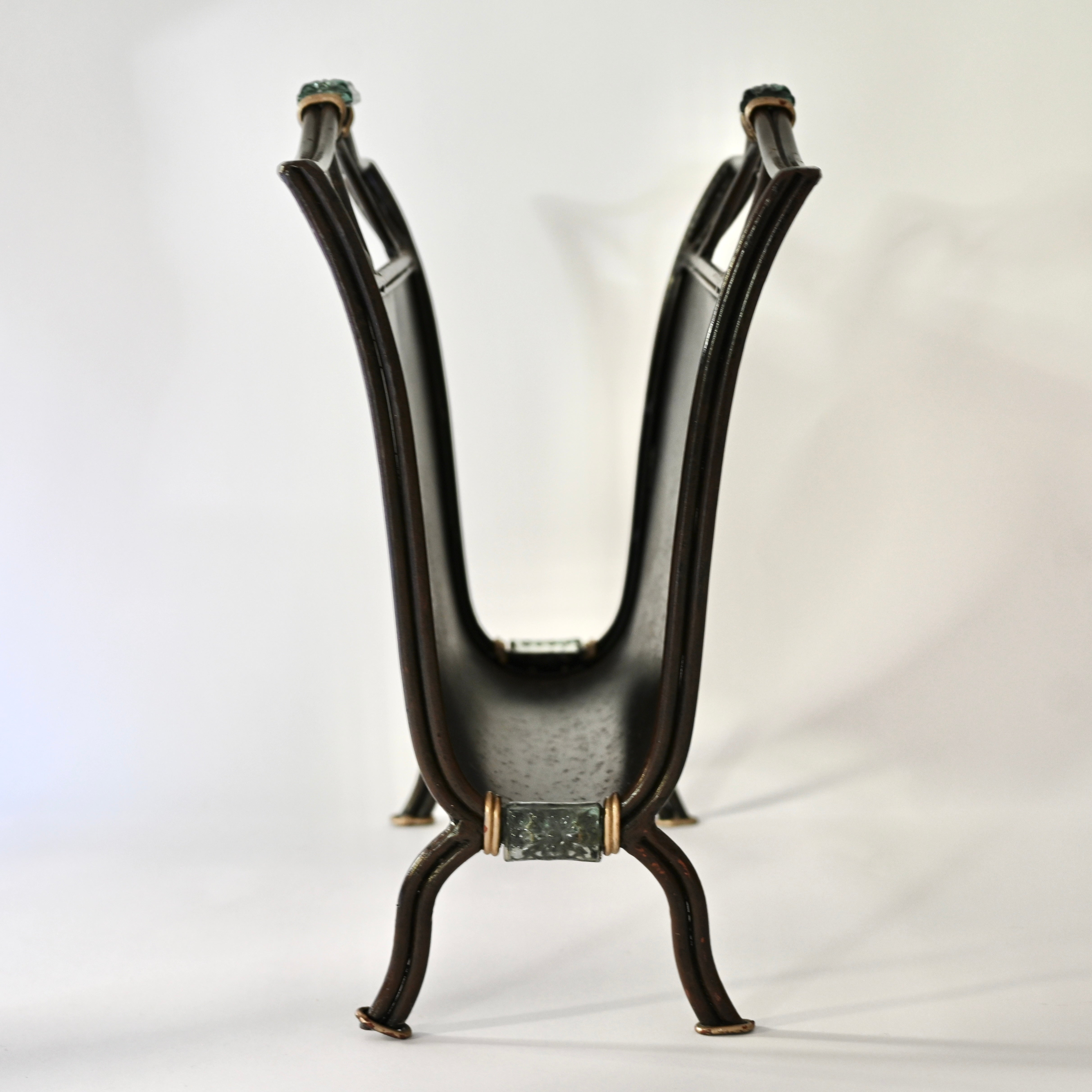 FRENCH ART DECO MAGAZINE HOLDER