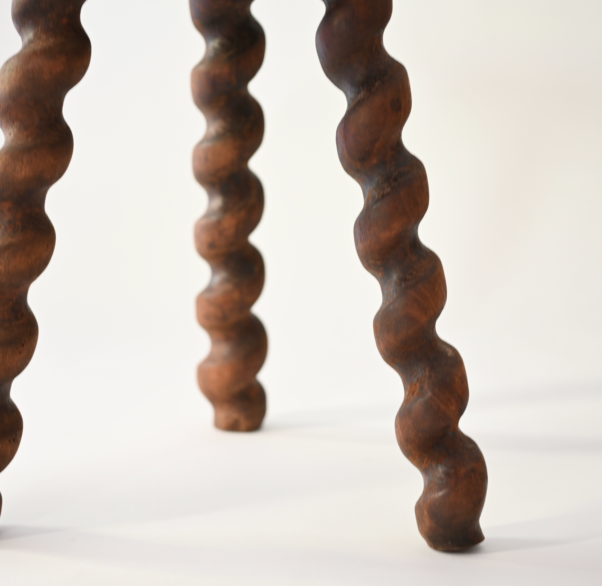 FRENCH TWISTED SIDE TABLE / STOOL