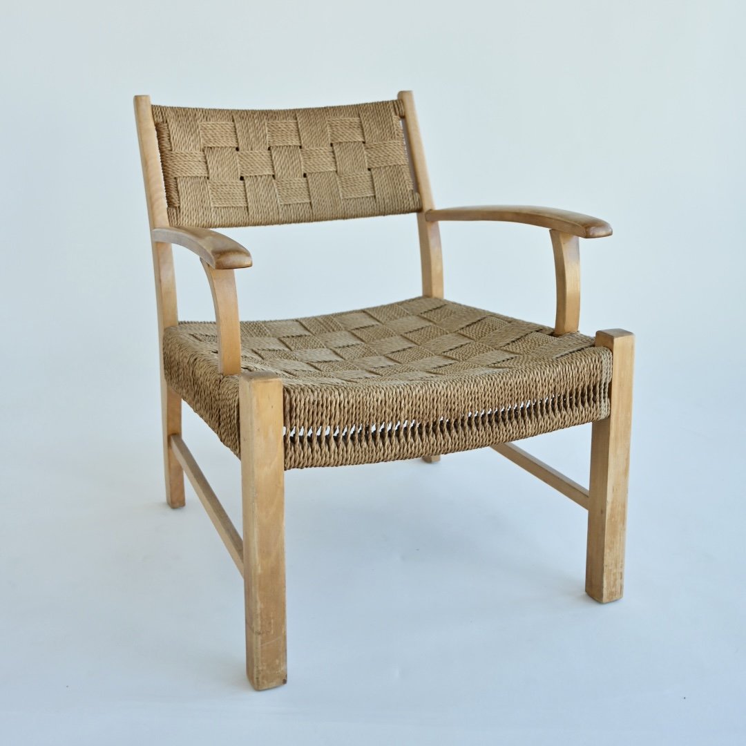 WOVEN ROPE ARMCHAIR