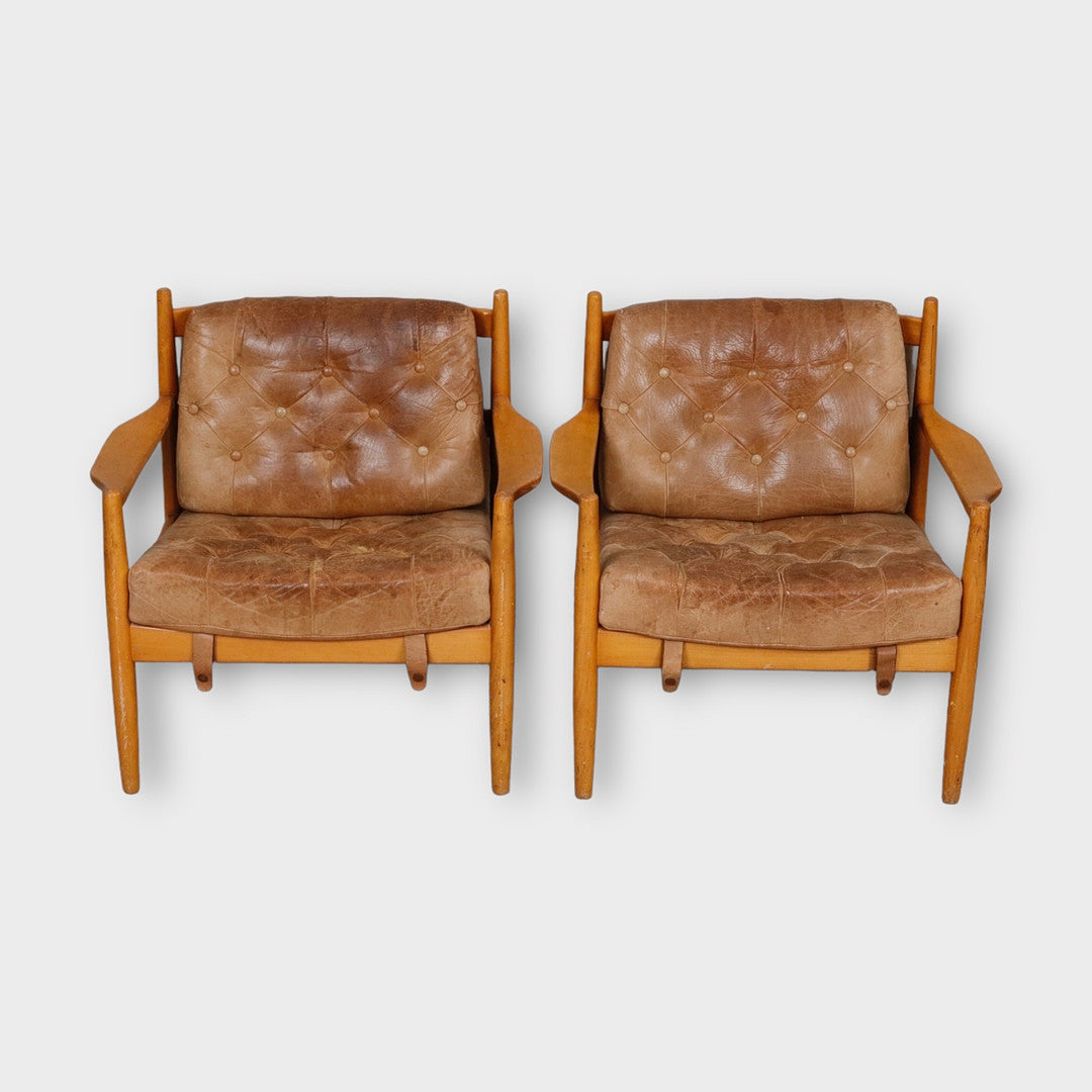 PAIR OF INGEMAR THILLMARK "LACKO" ARMCHAIRS